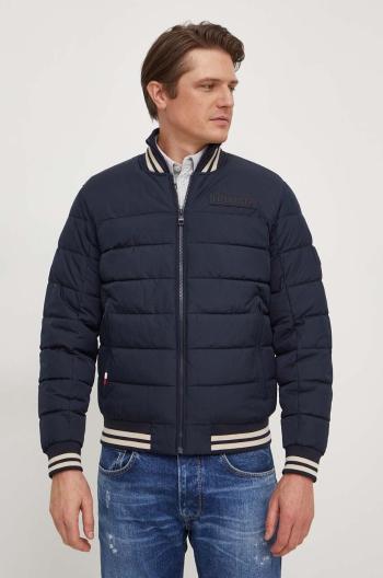 Bunda Tommy Hilfiger pánska,tmavomodrá farba,prechodná,MW0MW33736