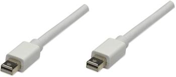 Manhattan Mini-DisplayPort prepojovací kábel #####Mini DisplayPort Stecker, #####Mini DisplayPort Stecker 2.00 m biela 3