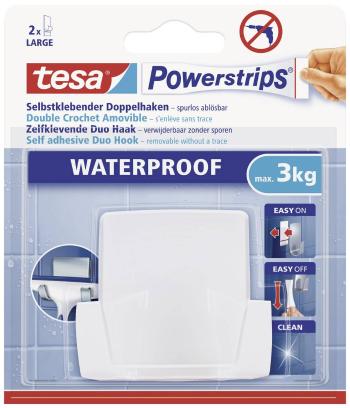 Tesa Powerstrips® Waterproof Duo Hook Plastic