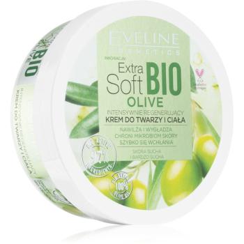 Eveline Cosmetics Extra Soft Bio Olive výživný krém na tvár a telo pre suchú pokožku 50 ml