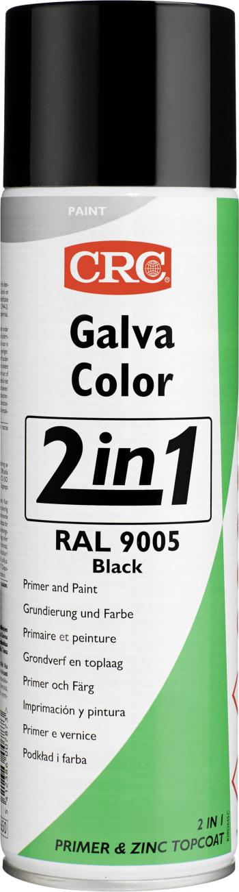 CRC 20581-HO GALVACOLOR antikorózny lak s dvojitým efektom čiernej farby RAL 9005  500 ml