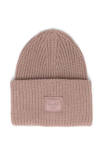 Čiapka Herschel Juneau Beanie ružová farba, z hrubej pleteniny