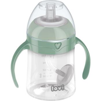 LOVI First Cup hrnček s rúrkou Green 6m+ 150 ml