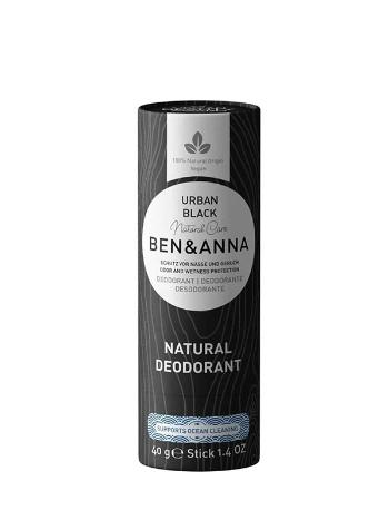 Prírodný dezodorant - Urban Black BEN&ANNA 40 g