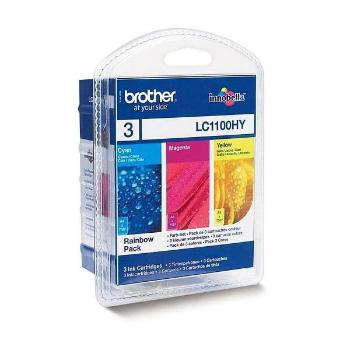 BROTHER LC-1100 - originálna cartridge, farebná, 3x5ml