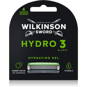 Wilkinson Sword Hydro3 Skin Protection Black Edition náhradné hlavice 4 ks