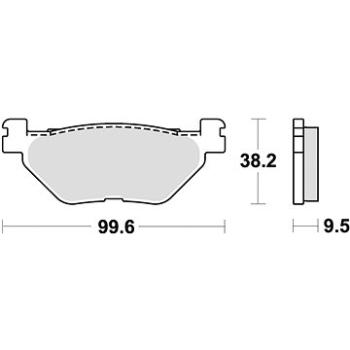 Braking brzdové doštičky (semi-metalická zmes SM1) (2 ks) M501 – 184 (M501-184)