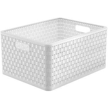 Rotho Úložný box 28 l Country – biely (1166801100)