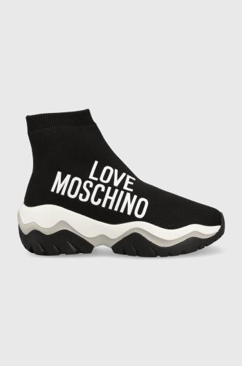 Tenisky Love Moschino Sneakerd Roller 45 čierna farba, JA15564G1G