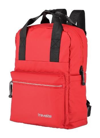 Travelite Basics Canvas Backpack Red