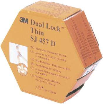 lepiaci pásik so suchým zipsom 3M SJ 457D Dual Lock 7000070534, (d x š) 5000 mm x 25 mm, priesvitná, 5 m