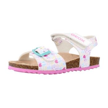 Geox  B SANDAL CHALKI GIRL  Sandále Biela