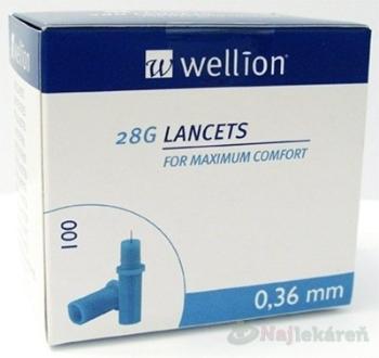 Wellion LANCETS 28G - Lanceta sterilná 100ks