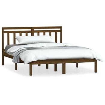 Rám postele medovo hnedý masívne drevo 120 × 190 cm Small Double, 3100562