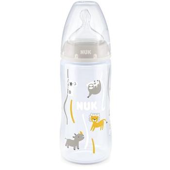 NUK FC+ fľaša s kontrolou teploty 300 ml, béžová (BABY3513b)