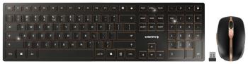 CHERRY JD-9100EU-2 bezdrôtový, bezdrôtový Sada klávesnica a myše  US medzinárodnej, QWERTY čierna