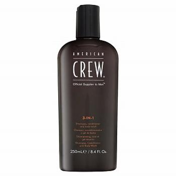 American Crew 3-in-1 šampón, kondicionér a sprchový gel pre každodenné použitie 250 ml