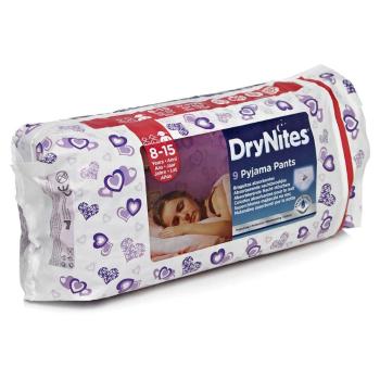 HUGGIES DRY NITES nohavičky absorbčné 8 - 15 / L / girls / 25 - 57 kg / 9 ks