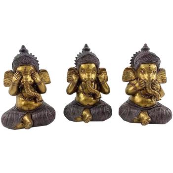 Signes Grimalt  Sochy Obrázok Ganesha 3 Jednotky  Zlatá