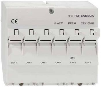 Rutenbeck line21-PPR 6 6 portů sieťový Patchpanel CAT 5e