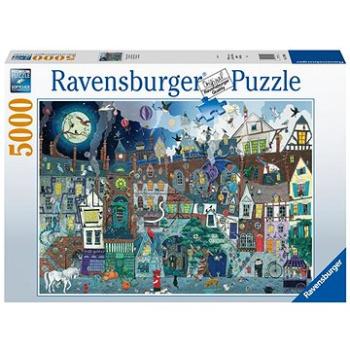 Ravensburger Puzzle 173990 Fantasy, Viktoriánska Ulica 5000 Dielikov (4005556173990)