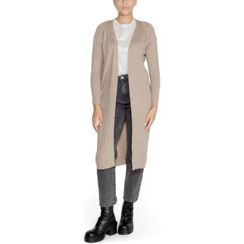 Only  ONLTESS LS LONG OPEN CARDIGAN KNT 15330264  Vesty bez rukávov/Cardigany Béžová