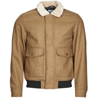 Jack & Jones  JJTOM WOOL BOMBER  Bundy Hnedá