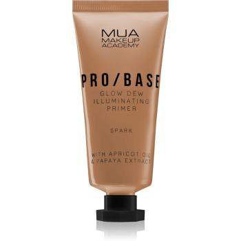 MUA Makeup Academy PRO/BASE Glow Dew rozjasňujúca podkladová báza odtieň Spark 30 ml