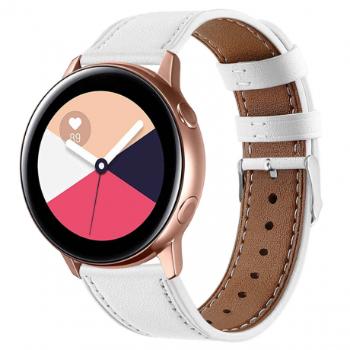 Samsung Galaxy Watch Active 2 40/44mm Leather Italy remienok, White (SSG012C02)