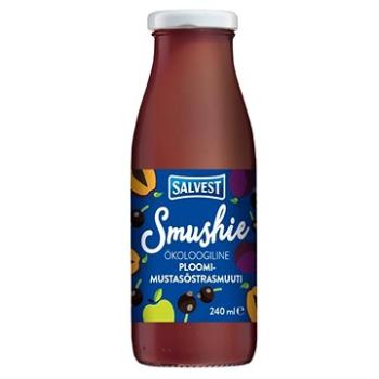SALVEST Smushie BIO Ovocné smoothie s čiernymi ríbezľami a slivkami (240 ml) (4740073076620)
