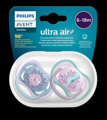 PHILIPS AVENT Cumlík Ultra air obrázok 6-18m dievča (more) 2 ks