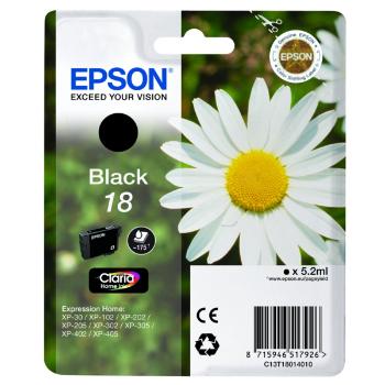 EPSON T1801 (C13T18014022) - originálna cartridge, čierna, 5,2ml