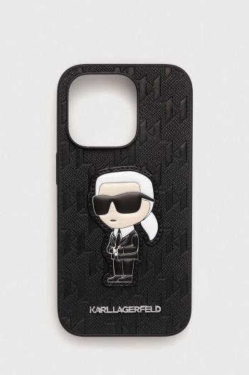 Puzdro na mobil Karl Lagerfeld iPhone 14 Pro 6,1" čierna farba