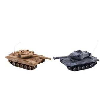 Teddies Tank RC 2 ks 25 cm tanková vojna + nabíjacia súprava 27 MHZ a 40 MHz (8592190855406)