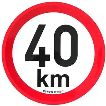 ACI Obmedzenie rýchlosti 40 km retroreflexný priemer 200 mm (na prívesy) (9908002)