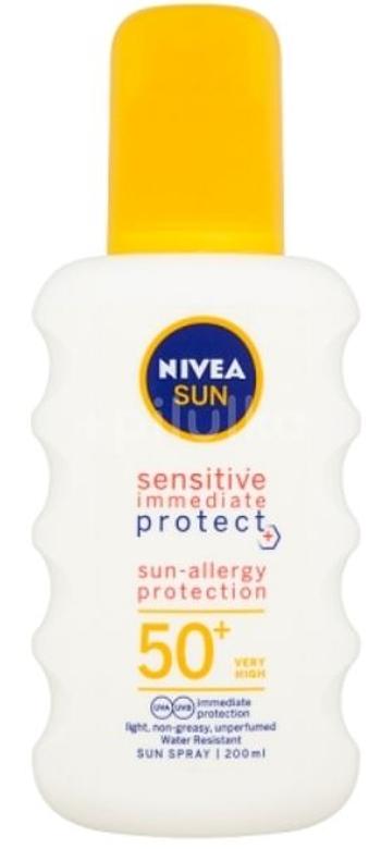 Nivea Sun Sprej Opalovanie Sensitive SPF 50+ 200Ml