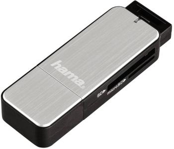 Hama 123900 externá čítačka pamäťových kariet USB 3.2 Gen 1 (USB 3.0) strieborná