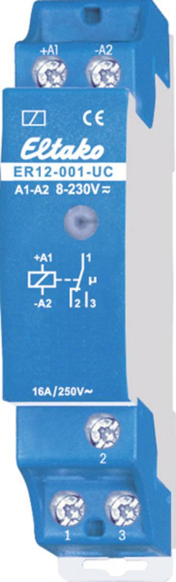 Eltako ER12-001-UC spínacie relé Menovité napätie: 230 V Spínací prúd (max.): 16 A 1 prepínací  1 ks