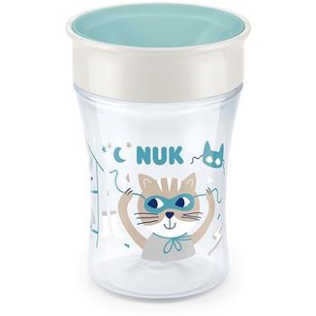 NUK hrnček Magic Cup s viečkom 230 ml – zelený, mix motívov (BABY8583d)