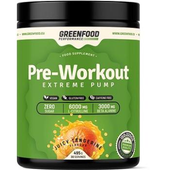 GreenFood Nutrition Performance Pre-Workout Juicy tangerine 495 g (GF6003)