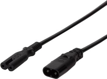 LogiLink napájací predlžovací kábel [1x IEC C8 zástrčka - 1x IEC C7 zásvuka] 2.00 m čierna