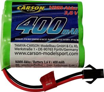 Carson Modellsport akupack NiMH 3.6 V 400 mAh    JST