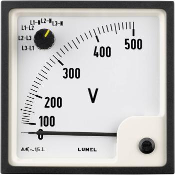 Panelové analógové meradlo Lumel EP29 500V 500 V/AC N/A