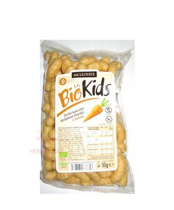 Chrumky kukuričné mrkvové BIO MCLLOYD´S 55 g