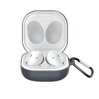 Techsuit Samsung Galaxy Buds FE Silikónové mäkké puzdro s uchytom  KP30197 čierna