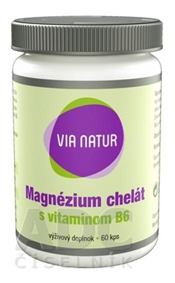 Via Natur Magnézium chelát + vitamín B6 60 kapsúl