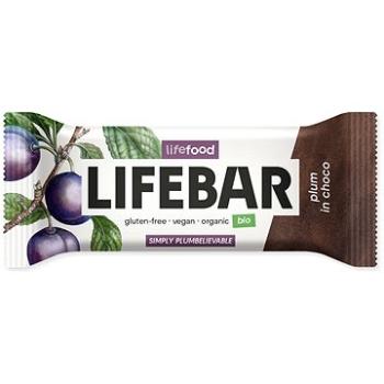 Lifefood Lifebar InChoco Slivková Raw BIO 40 g (8595657102433)