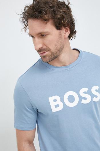 Bavlnené tričko BOSS Boss Casual s potlačou