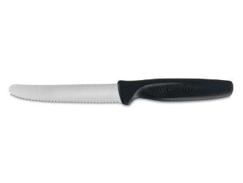 Wüsthof Univerzálny nôž WÜSTHOF 10cm vrúbkované ostrie, čierny
