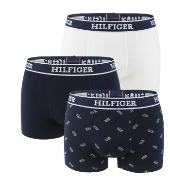 TOMMY HILFIGER - boxerky 3PACK premium cotton HILFIGER nyc & desert sky color - limitovaná edícia-L (89-100 cm)